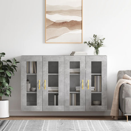 Wall Mounted Cabinets 2 Pcs Engineered Wood