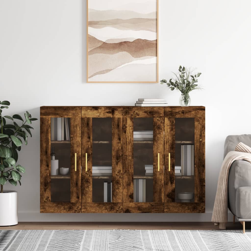 Wall Mounted Cabinets 2 Pcs Engineered Wood