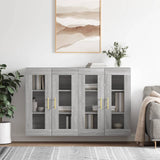 Wall Mounted Cabinets 2 Pcs Engineered Wood