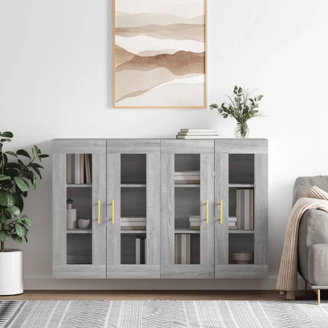 Wall Mounted Cabinets 2 Pcs Engineered Wood