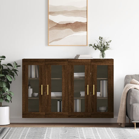 Wall Mounted Cabinets 2 Pcs Engineered Wood