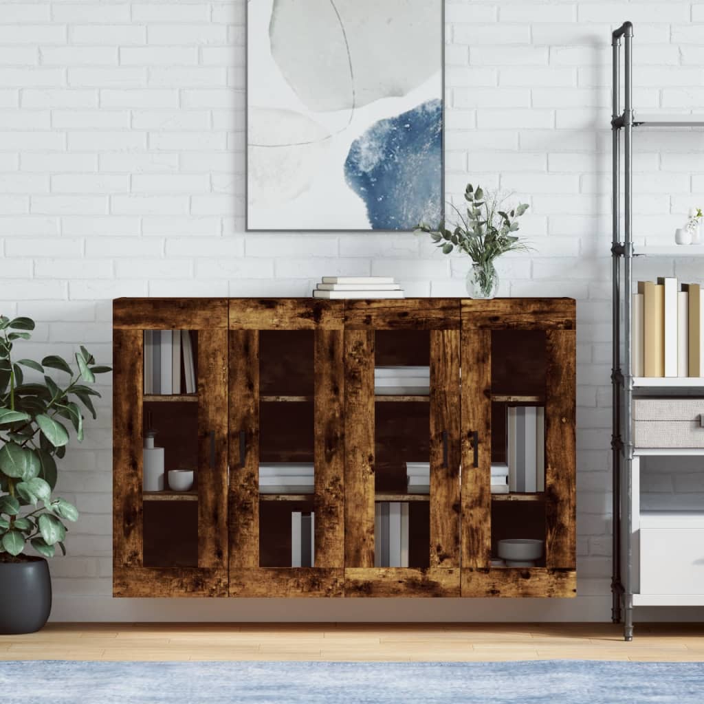 Wall Mounted Cabinets 2 Pcs Engineered Wood