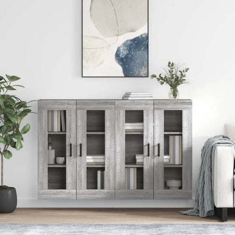 Wall Mounted Cabinets 2 Pcs Engineered Wood