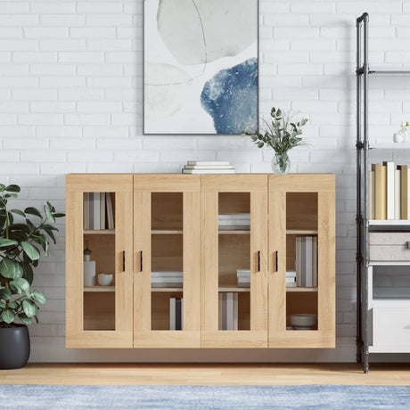Wall Mounted Cabinets 2 Pcs Engineered Wood