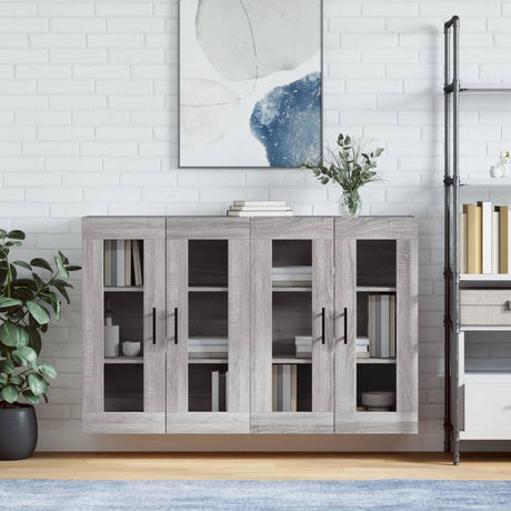 Wall Mounted Cabinets 2 Pcs Engineered Wood
