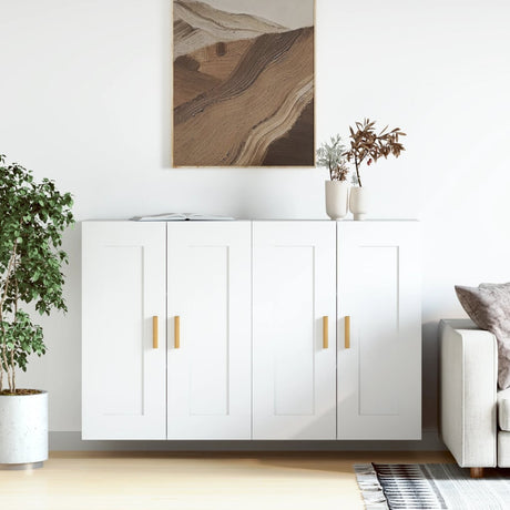 Wall Mounted Cabinets 2 Pcs Engineered Wood