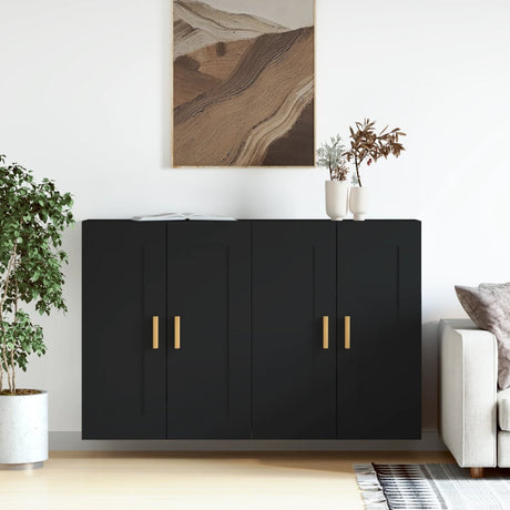 Wall Mounted Cabinets 2 Pcs Engineered Wood