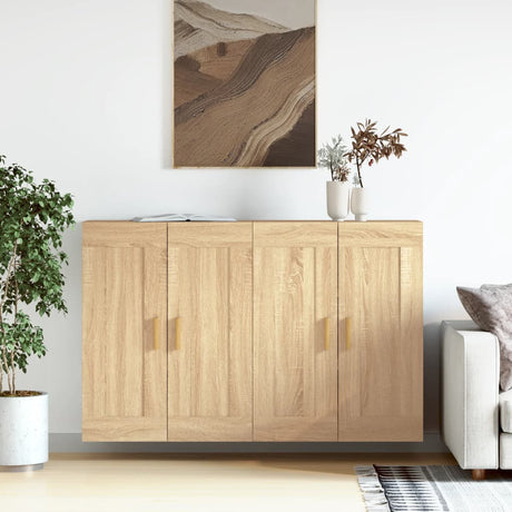 Wall Mounted Cabinets 2 Pcs Engineered Wood