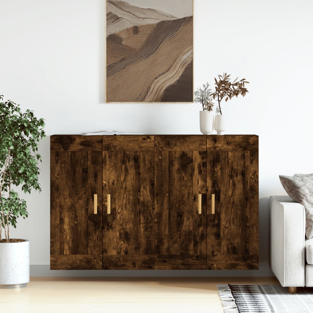 Wall Mounted Cabinets 2 Pcs Engineered Wood