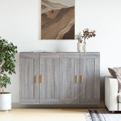 Wall Mounted Cabinets 2 Pcs Engineered Wood