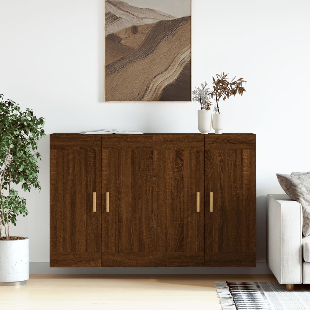 Wall Mounted Cabinets 2 Pcs Engineered Wood