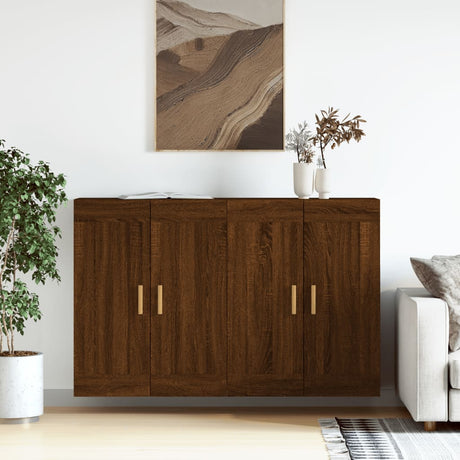 Wall Mounted Cabinets 2 Pcs Engineered Wood