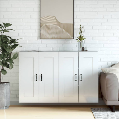 Wall Mounted Cabinets 2 Pcs Engineered Wood