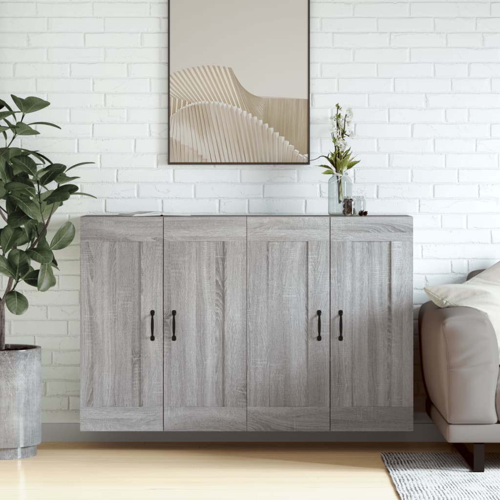 Wall Mounted Cabinets 2 Pcs Engineered Wood