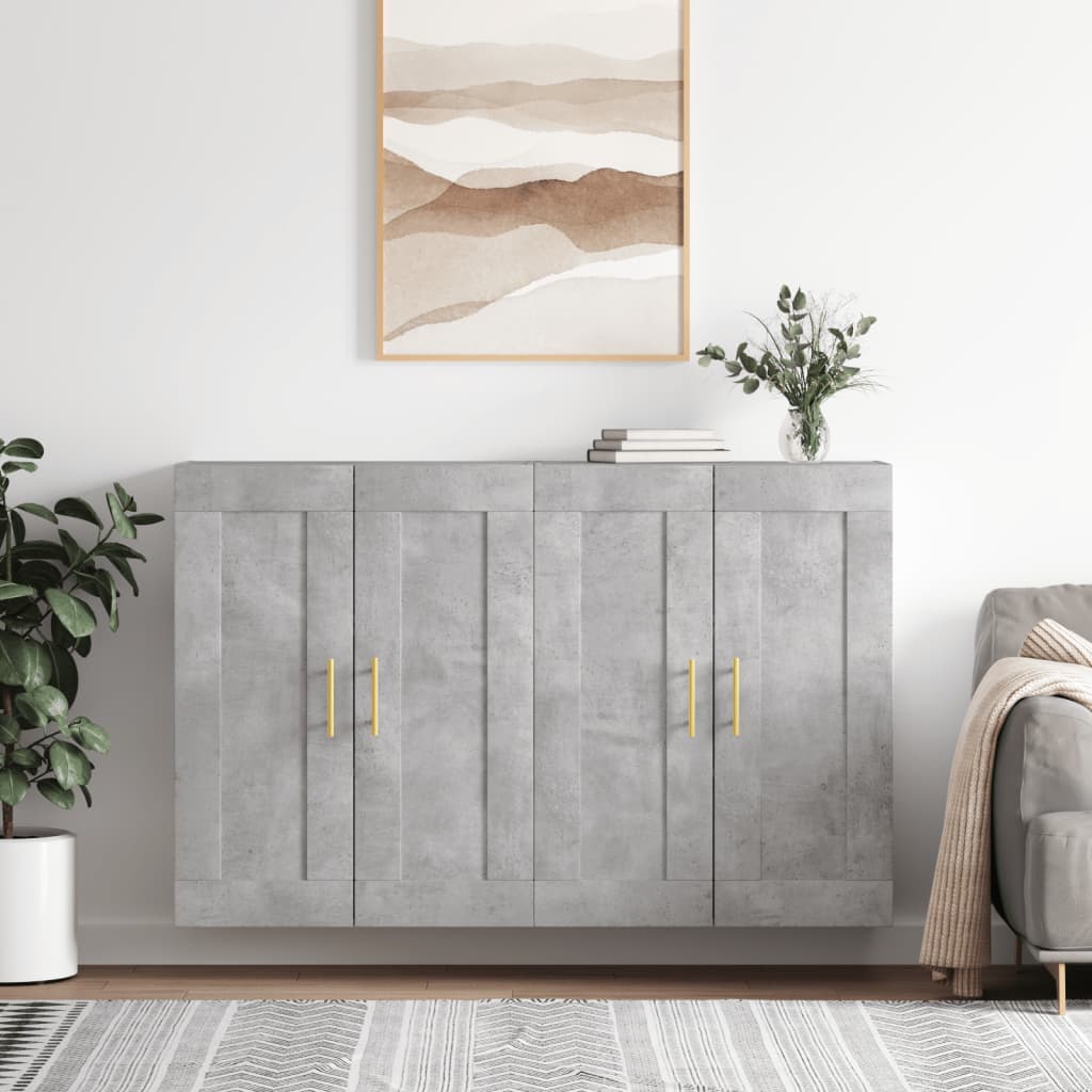 Wall Mounted Cabinets 2 Pcs Engineered Wood