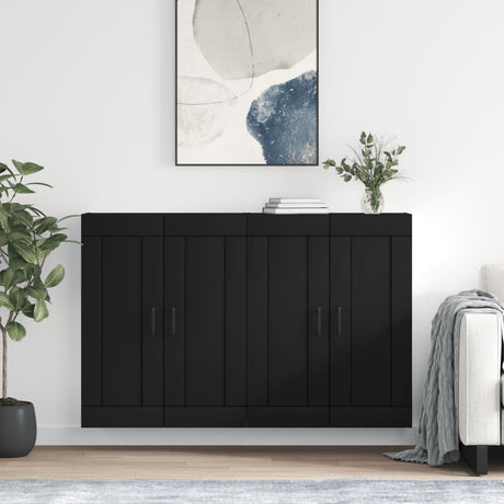 Wall Mounted Cabinets 2 Pcs Engineered Wood