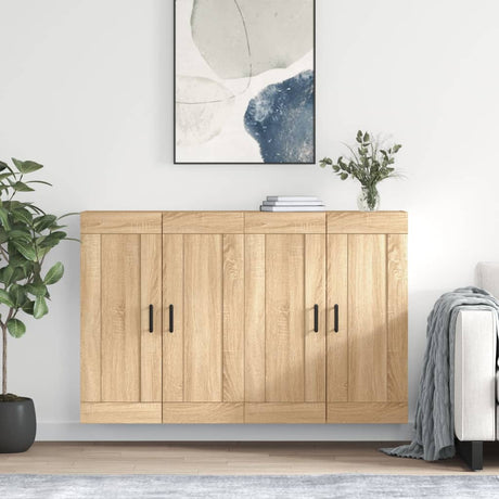 Wall Mounted Cabinets 2 Pcs Engineered Wood