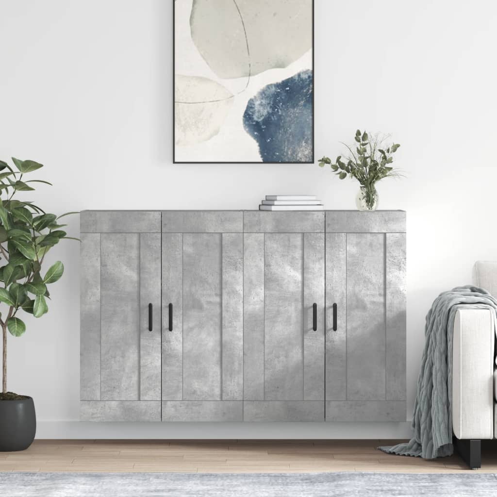 Wall Mounted Cabinets 2 Pcs Engineered Wood