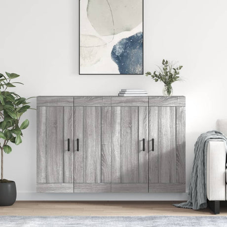 Wall Mounted Cabinets 2 Pcs Engineered Wood