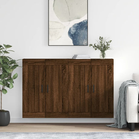 Wall Mounted Cabinets 2 Pcs Engineered Wood
