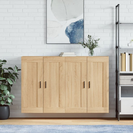 Wall Mounted Cabinets 2 Pcs Engineered Wood