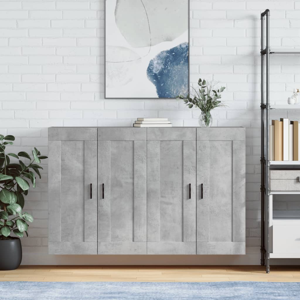 Wall Mounted Cabinets 2 Pcs Engineered Wood