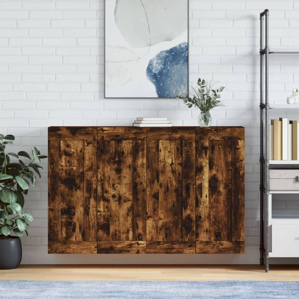 Wall Mounted Cabinets 2 Pcs Engineered Wood