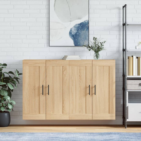 Wall Mounted Cabinets 2 Pcs Engineered Wood
