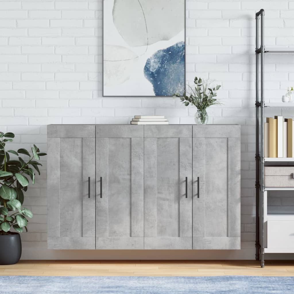 Wall Mounted Cabinets 2 Pcs Engineered Wood