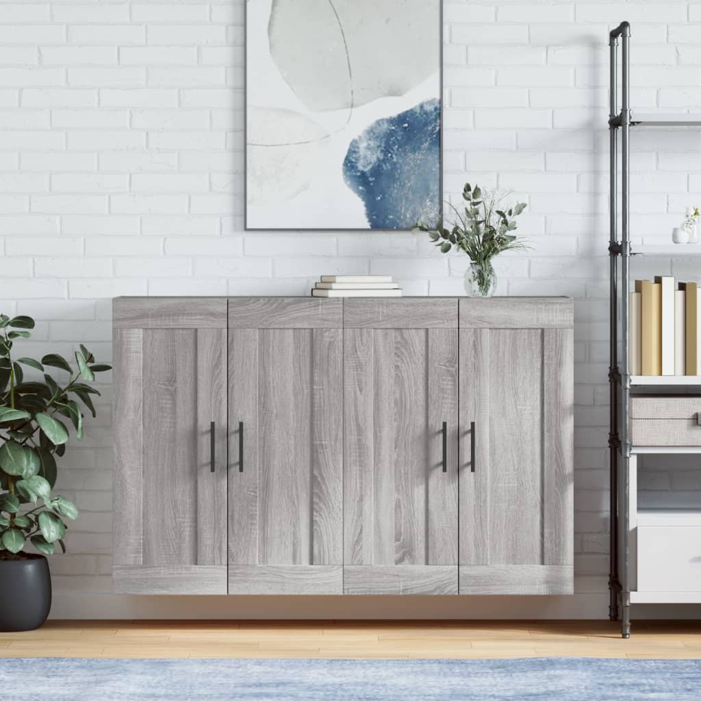 Wall Mounted Cabinets 2 Pcs Engineered Wood