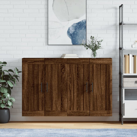 Wall Mounted Cabinets 2 Pcs Engineered Wood