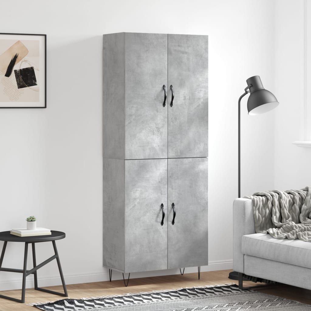 Highboard 69.5X34X180 Cm Engineered Wood