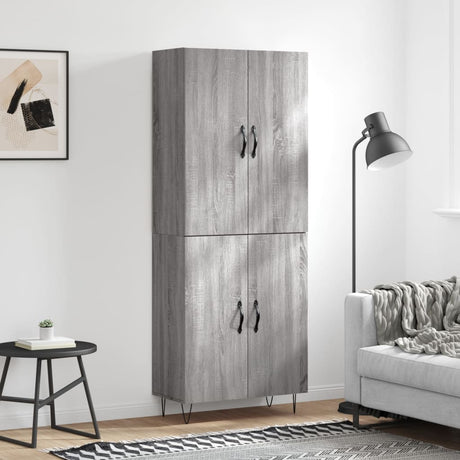 Highboard 69.5X34X180 Cm Engineered Wood