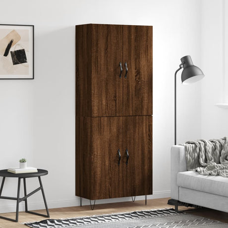 Highboard 69.5X34X180 Cm Engineered Wood