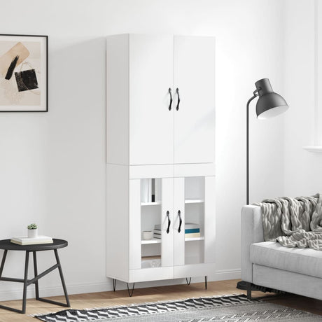 Highboard 69.5X34X180 Cm Engineered Wood