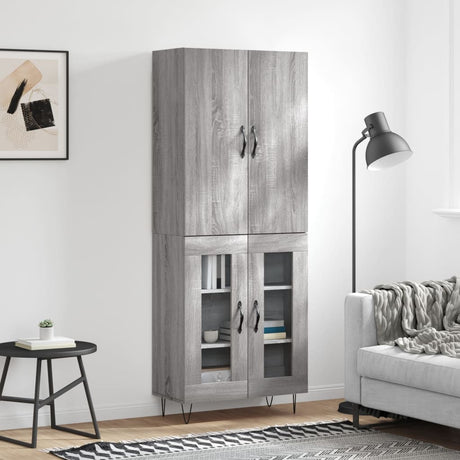Highboard 69.5X34X180 Cm Engineered Wood