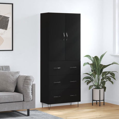 Highboard 69.5X34X180 Cm Engineered Wood