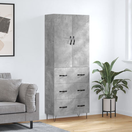 Highboard 69.5X34X180 Cm Engineered Wood