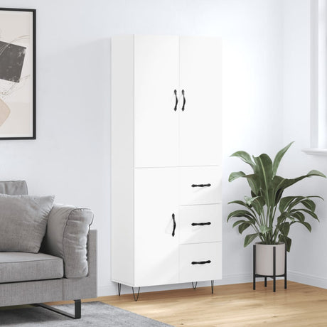 Highboard 69.5X34X180 Cm Engineered Wood