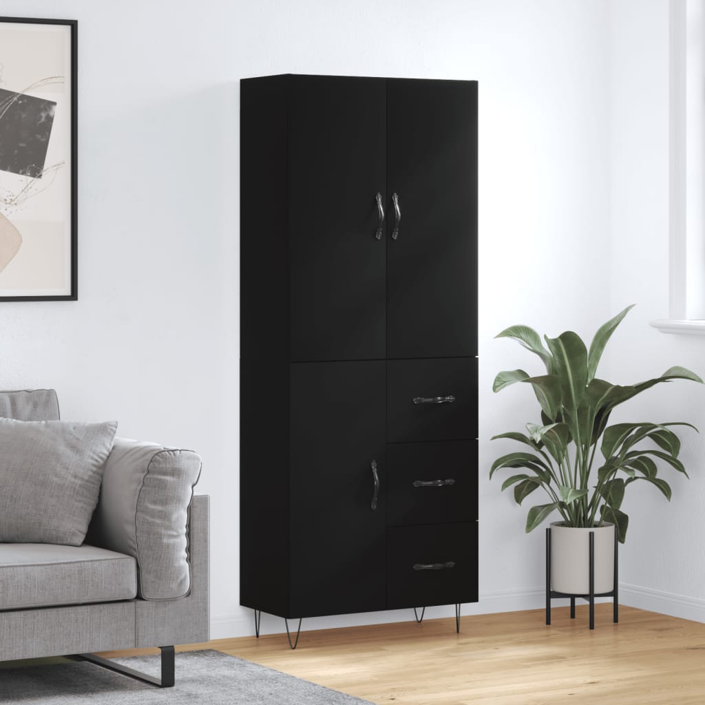 Highboard 69.5X34X180 Cm Engineered Wood