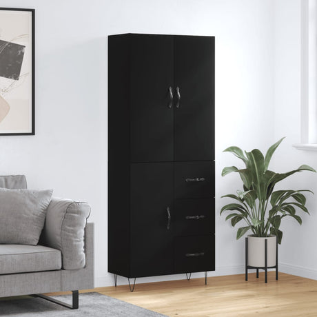 Highboard 69.5X34X180 Cm Engineered Wood