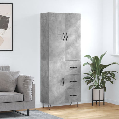 Highboard 69.5X34X180 Cm Engineered Wood