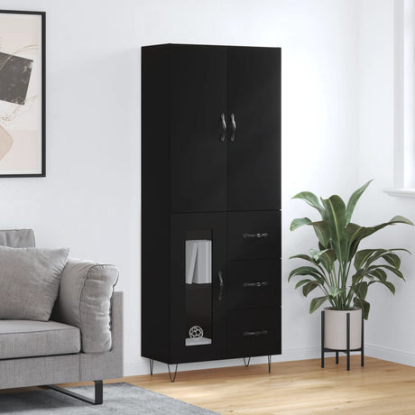 Highboard 69.5X34X180 Cm Engineered Wood