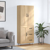 Highboard 69.5X34X180 Cm Engineered Wood