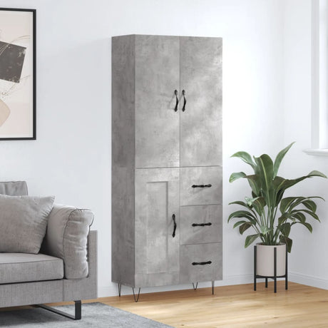 Highboard 69.5X34X180 Cm Engineered Wood