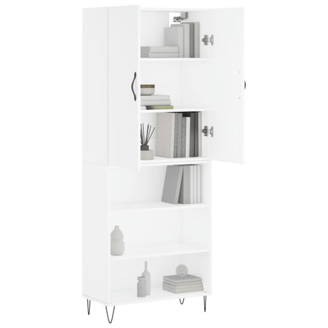 Highboard 69.5X34X180 Cm Engineered Wood