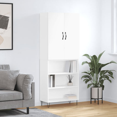 Highboard 69.5X34X180 Cm Engineered Wood