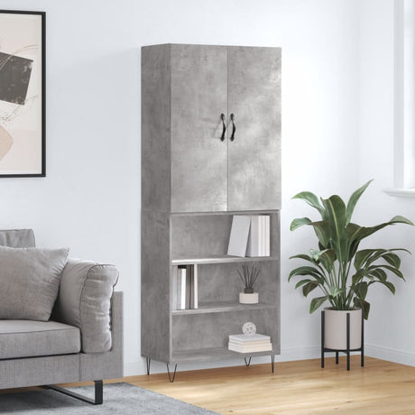 Highboard 69.5X34X180 Cm Engineered Wood