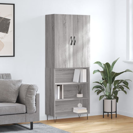 Highboard 69.5X34X180 Cm Engineered Wood