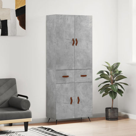Highboard 69.5X34X180 Cm Engineered Wood
